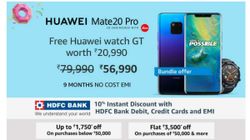 Amazon Prime Day 2019: Huawei Mate 20 Pro Bundle Offer For Rs. 56,990