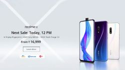 Realme X Sale in India Today at 12pm via Flipkart – Price, Offer And Specifications