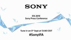 Sony IFA 2019 Launch Event – Watch Live Stream From Here