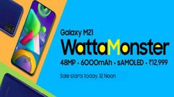 Samsung Galaxy M21 First Sale Today In India Via Amazon: Price And Offers