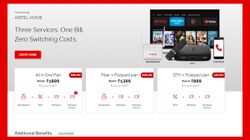 Airtel Launches Home Plans; Offering Three Services Under One Bill