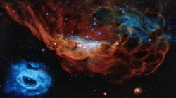 NASA Hubble Telescope Discovers Cosmic Reef From Nearby Galaxy