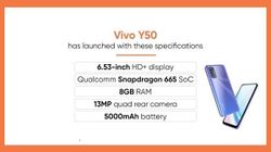 Vivo Y50 With Quad Cameras Launched: Price, And Specifications