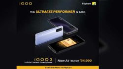 iQOO 3 With Revamped Price Up For Sale In India 