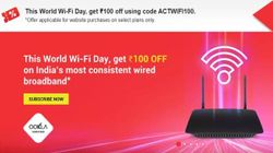 ACT Fibernet Offering Rs. 100 Discount On For Some Broadband Plans