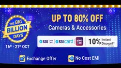 Flipkart Big Billion Days Sale 2020: Up To 80% Offers On Cameras And Accessories
