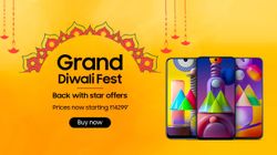SAMSUNG GRAND DIWALI FEST 2020: Discount Offers On Samsung Smartphones SAMSUNG GRAND DIWALI FEST 2020: Discount Offers On Samsung Smartphones