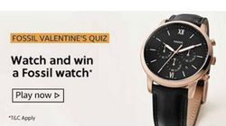 Fossil Valentine’s Quiz Answers: Answer And Win Fossil Men's Watch