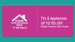 Flipkart Grand Home Appliances Sale: Up To 70% Off On Smart TVs