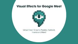 How To Use Visual Effects Feature On Google Meet Application?