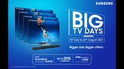 Samsung Big TV Days Sale: Get Free Soundbar Of Up To Rs. 1,04,900 And EMIs As Low As Rs. 1,990 On Premium TVs