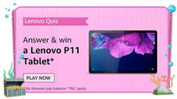 Amazon Lenovo Tablets Quiz Answers: Chance To Win Lenovo Tab P11 For Free