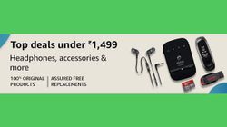 Amazon Top Deals Under Rs. 1,499 On Headphones, Accessories And More Amazon Top Deals Under Rs. 1,499 On Headphones, Accessories And More