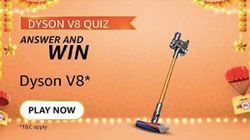 Amazon Dyson V8 Quiz Answers: Win Cord-Free Vacuum Cleaner