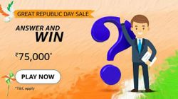 Amazon Republic Day Quiz Answers: Win Rs. 75,000