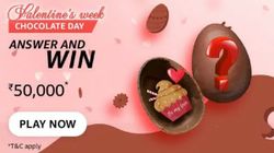 Amazon Chocolate Day Quiz Answers: Win Rs. 50,000 Prize