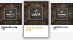 Mediatek Dimensity 8100, Dimensity 8000, Dimensity 1300 Announced
