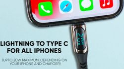 This Data Cable Has Its Own Display And Can Fast Charge Smartphones, Tablets, And Laptops This Data Cable Has Its Own Display And Can Fast Charge Smartphones, Tablets, And Laptops