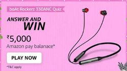 Amazon boAt Rockerz 330ANC Quiz Answers: Win Rs. 5,000