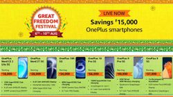 Amazon Great Freedom Festival Sale: Discount Offers On OnePlus Smartphones