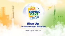 Flipkart Big Saving Days Sale Before Indian Independence Day Celebrations Confirmed