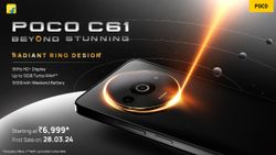Poco C61 Goes on Sale in India at 12 noon Today via Flipkart: Check Price, Specs, Offers Poco C61 Goes on Sale in India at 12 noon Today via Flipkart: Check Price, Specs, Offers