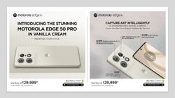 Motorola Edge 50 Pro New Vanilla Cream Color Option Now Available for Purchase in India Motorola Edge 50 Pro New Vanilla Cream Color Option Now Available for Purchase in India