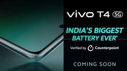 Vivo T4 5G Launch in India Next Month with the Biggest Smartphone Battery Ever: Could be a Rebranded iQOO Z10