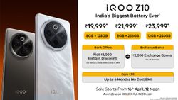iQOO Z10 Launches with India’s Biggest Battery at 7,300 mAh Battery: Check Price, Specifications, Offers iQOO Z10 Launches with India’s Biggest Battery at 7,300 mAh Battery: Check Price, Specifications, Offers