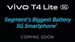 Vivo T4 Lite India Launch Teased on Flipkart, Touted as Company's Most Affordable 5G Phone Yet