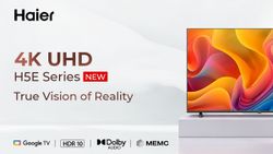 Haier Launches H5E Series 4K Google TVs on Flipkart Ahead of Republic Day Sale: Check Price, Features Haier Launches H5E Series 4K Google TVs on Flipkart Ahead of Republic Day Sale: Check Price, Features