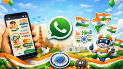 Republic Day 2026: How to Create Custom Republic Day Stickers on WhatsApp Using AI