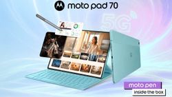 Moto Pad 70 5G Launched in India with MediaTek Dimensity 6400 SoC, 2.5K Display, 10,200mAh Battery, Android 16