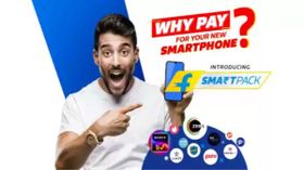 'Flipkart Smart Pack ' లో ఫోన్ ఉచితం. మీరు వాడే సర్వీస్ లకు డబ్బు చెల్లిస్తే చాలు. 