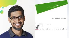 Google డైనోసార్ గేమ్ పై ఆసక్తికర ట్వీట్ చేసిన సుందర్ పిచాయ్....