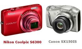 कैनन पॉवरशॉट SX150IS और निकॉन कूल पिक्‍स S6300 में से कौन सा कैमरा लूं?