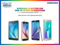 Samsung 20 YEARS CELEBRATIONS Offer: Top 10 Smartphone EMI schemes with One time screen replacement Samsung 20 YEARS CELEBRATIONS Offer: Top 10 Smartphone EMI schemes with One time screen replacement