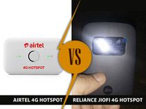 Airtel 4G Hotspot vs Reliance JioFi 4G Hotspot: 5 Major Differences Including Tariff Comparison Airtel 4G Hotspot vs Reliance JioFi 4G Hotspot: 5 Major Differences Including Tariff Comparison