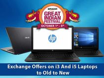 Amazon Last Minute Deals: Exchange Offers on i3 And i5 Laptops to Old to New