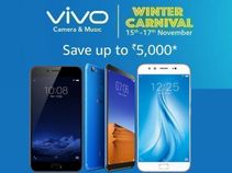 Vivo Winter Carnival Sale on Amazon India: Top offers on V7+, V5s, V5 Plus and other smartphones Vivo Winter Carnival Sale on Amazon India: Top offers on V7+, V5s, V5 Plus and other smartphones