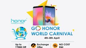 Go Honor World Carnival offers Up to Rs 7,000 off, Exchange offer, No Cost EMI Go Honor World Carnival offers Up to Rs 7,000 off, Exchange offer, No Cost EMI