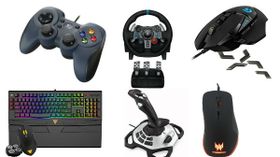 UPTO 50% off on Gaming Accessories: Keyboard, Mouse, wheel Joystick and more