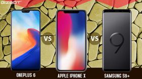 OnePlus 6 vs Apple iPhone X vs Samsung Galaxy S9+: The real flagship war OnePlus 6 vs Apple iPhone X vs Samsung Galaxy S9+: The real flagship war