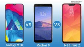 Samsung Galaxy M10 vs Xiaomi Redmi 6 vs Realme 2: What's your choice? Samsung Galaxy M10 vs Xiaomi Redmi 6 vs Realme 2: What's your choice?