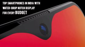 Top ten smartphones in India with water-drop notch display Top ten smartphones in India with water-drop notch display
