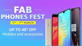 Amazon FAB Phone Fest (March 5th to 7th): Avail up to 40% off on smartphones