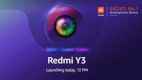 Redmi Y3 with 32MP selfie camera India launch today: Threat to other 20MP front camera smartphones Redmi Y3 with 32MP selfie camera India launch today: Threat to other 20MP front camera smartphones