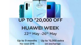 Amazon Huawei Week: Upto 20000 off, No EMI Cost, Exchange offer on smartphones