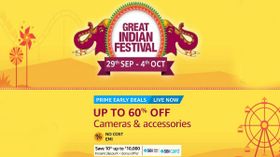 Cameras and Accessories Price: Discounts and Offers During Amazon Great Indian Festival Sale 2019 Cameras and Accessories Price: Discounts and Offers During Amazon Great Indian Festival Sale 2019