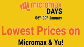 Micromax Days Sale On Flipkart: Evok Dual Note, Spark Go, Bharat 5 Pro, YU ACE And More Micromax Days Sale On Flipkart: Evok Dual Note, Spark Go, Bharat 5 Pro, YU ACE And More